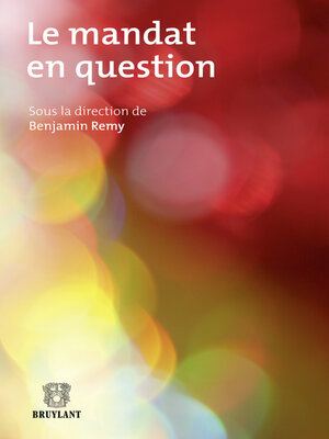 cover image of Le mandat en question